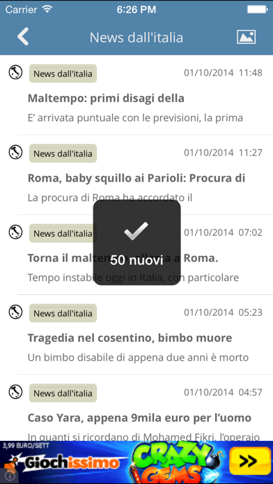 Screenshot #2 pour DirettaNews