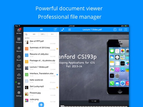 Screenshot #1 for Briefcase Pro - File manager, cloud drive, document & pdf reader and file sharing App