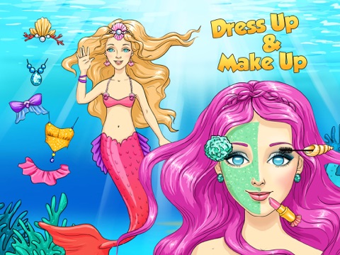 Screenshot #5 pour Mermaid Ava and Friends - Ocean Princess Hair Care, Make Up Salon, Dress Up and Underwater Adventures