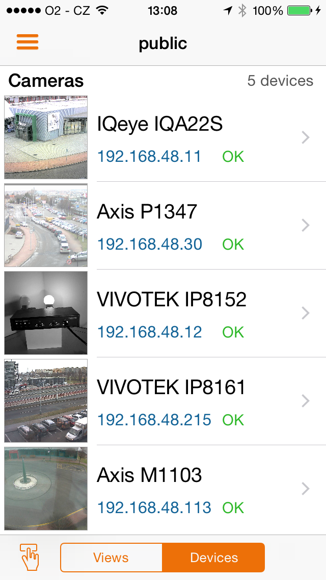 Screenshot #2 pour IPCorder Mobile