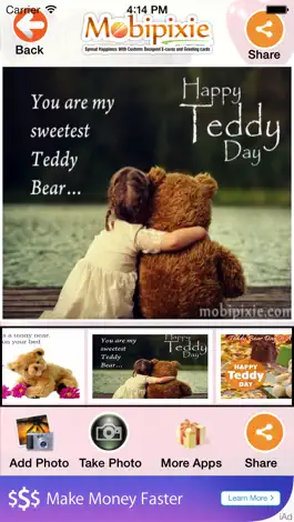 Game screenshot Teddy bear eCards & greetings apk
