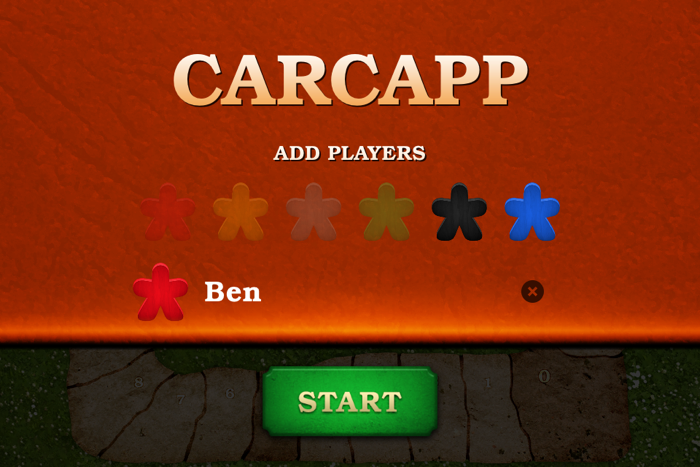 Carcapp - Carcassonne Scoreboard