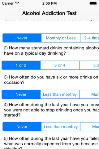 Alcohol Addiction Test screenshot 2