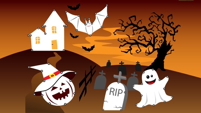 Punto Halloween - Fun app for kids for drawing and connectin(圖2)-速報App