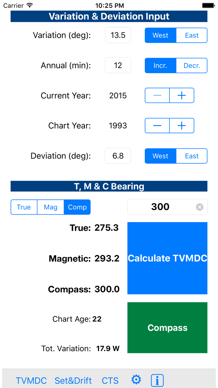TVMDC Sailing  Marine Navigation Calculator