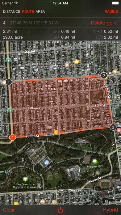 Map Tools - area, distance, radius and angle measurementのおすすめ画像3