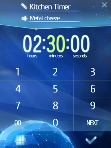 Cool Kitchen Timer iPad screenshot 4 - Food & Drink app