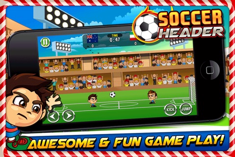 Action Soccer Heads Tournament - Ultimate Football Striker Penalty Shoot Out screenshot 2