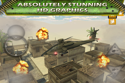 Helicopter flying Game 3D Army Heli Parking screenshot 4