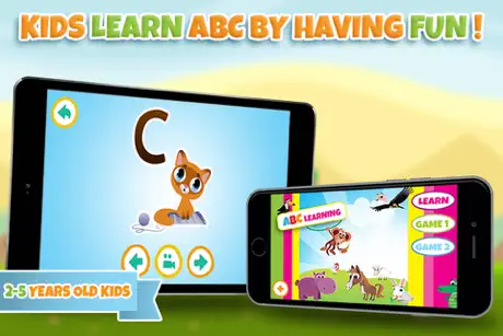 Aprender el alfabeto y letra - Juego de aprendizaje ABC para beb