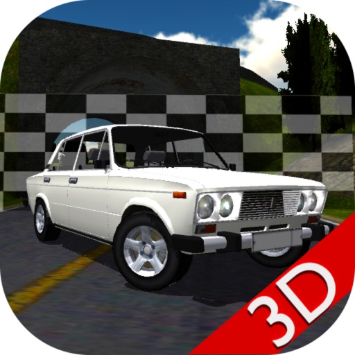 Russian Car Lada Racing 3D icon