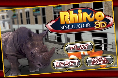 3D Rhino Simulator – Wild animal simulator and simulation game to destroy the city screenshot 3