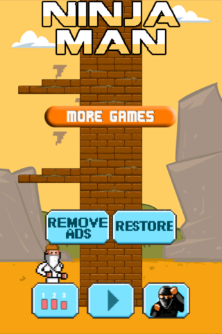 Ninja Man - punch, kick, and slice up the timber screenshot 4