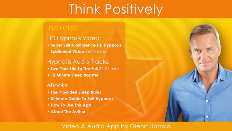 Think Positively with Glenn Harrold's Amazing Hypnosis Affirmation and Subliminal HD Video APP