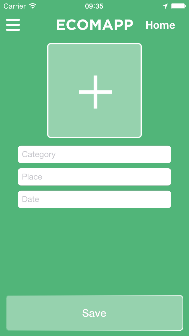EcoMapp app screenshot