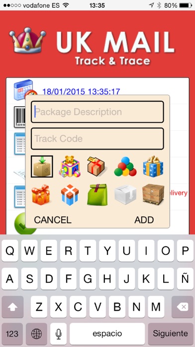 UK Mail Screenshot
