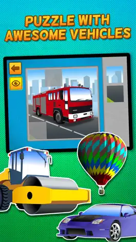 Game screenshot Kids & Play Cars, Trucks, Emergency & Construction Vehicles Puzzles – Free mod apk