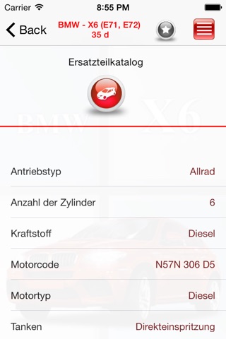 Запчасти для BMW X6 screenshot 2