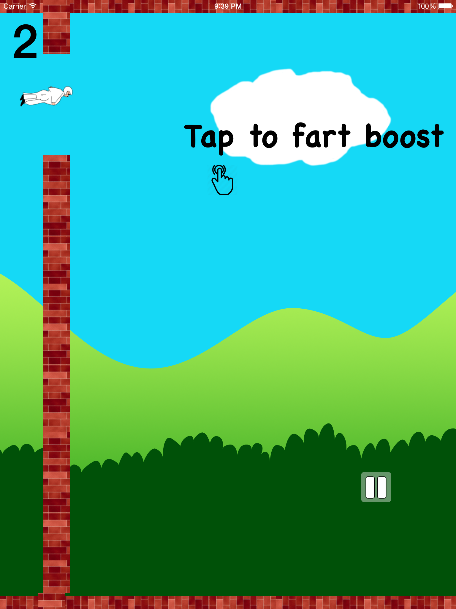 Flappy Farty Man - Free Wingsuit Flight Game screenshot 6