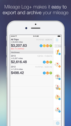 Mileage Log+  Trip Log Tracker screenshot 2