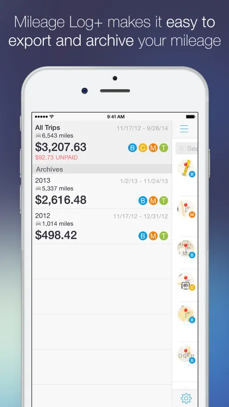 Mileage Log+  Trip Log Tracker
