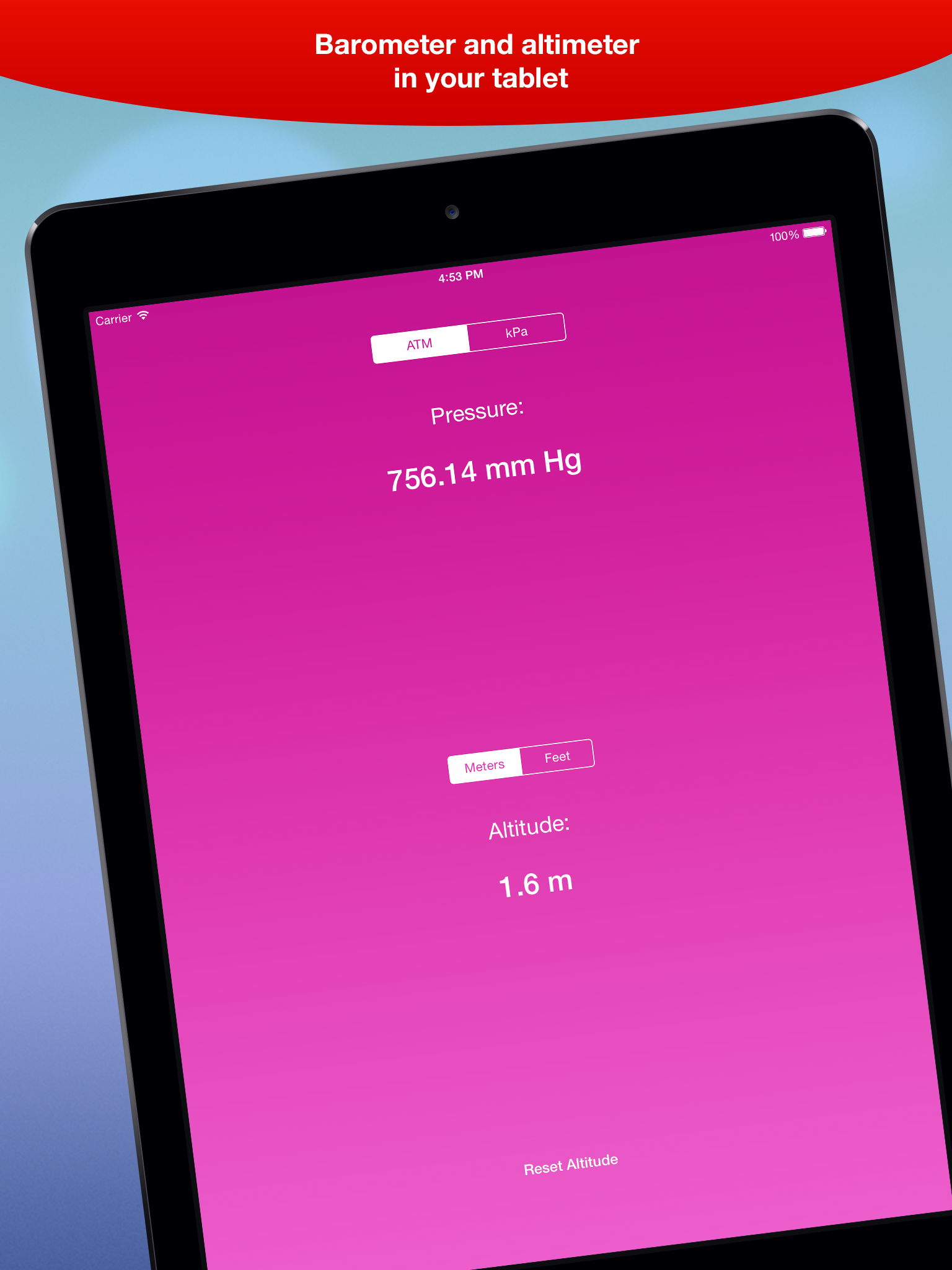 Barometer + Altimeter screenshot 2
