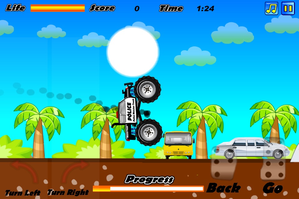 police monster truck screenshot 2