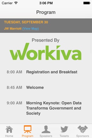 Data Transparency 2014 -- Official Conference App screenshot 2