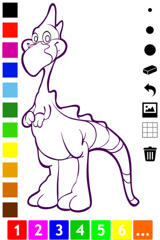 A Dinosaurs Coloring Book for Children: Learn to color with dinos screenshot 2