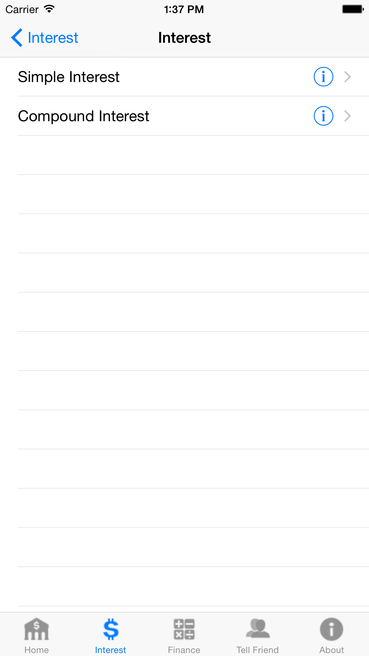easyFCalc screenshot 4
