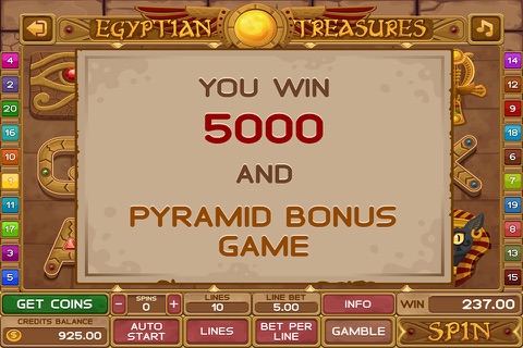 Egyptian Casino Slots Game screenshot 2