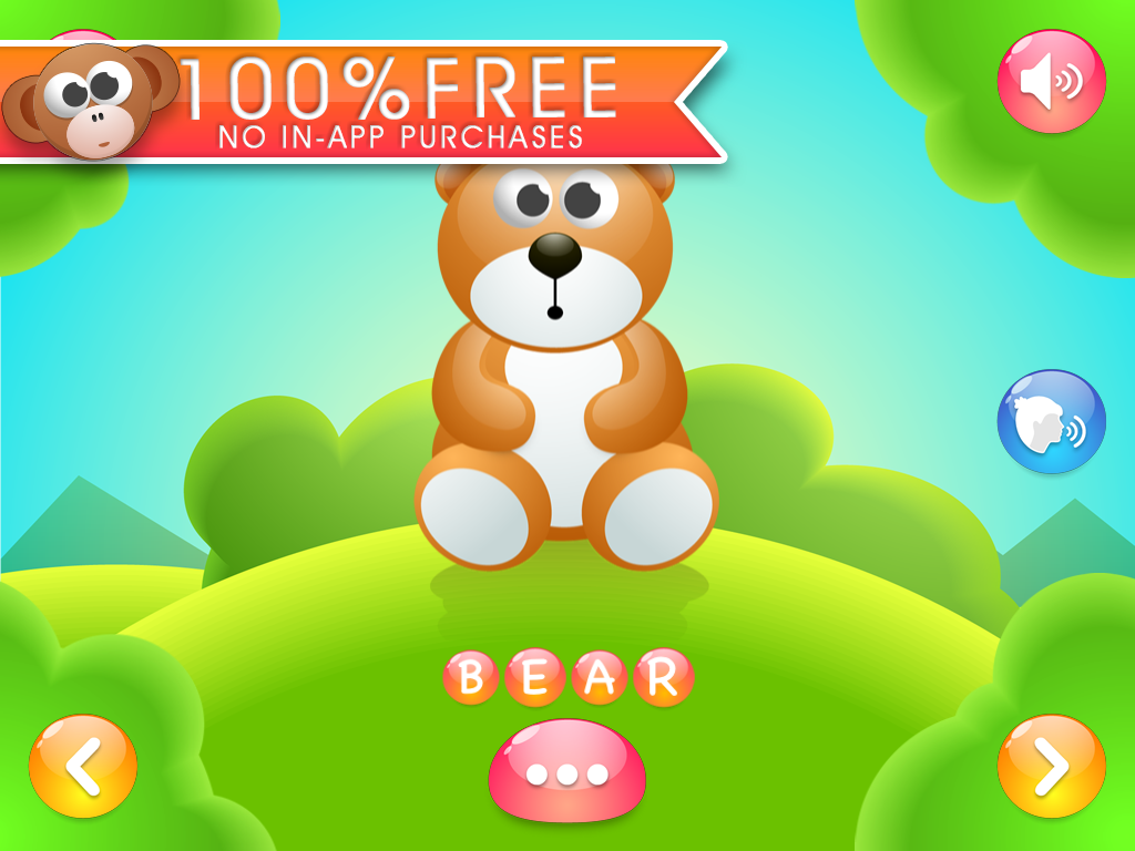 Animal World - An app for children and toddlers to learn about animals.