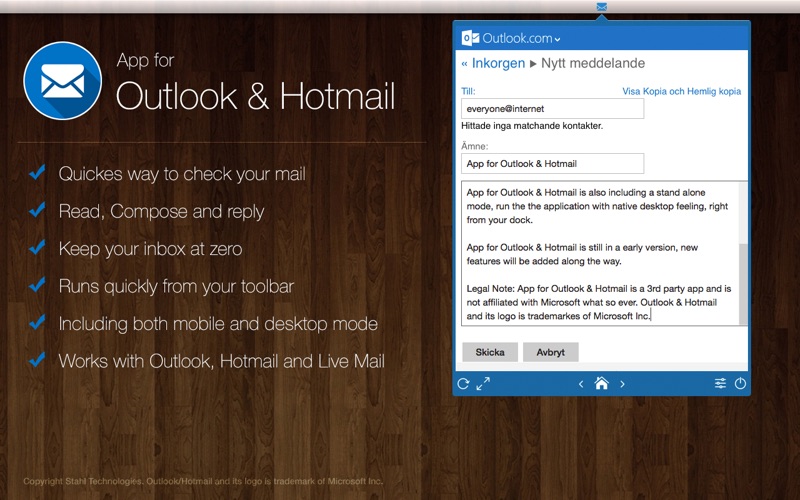 app for outlook & hotmail iphone screenshot 1
