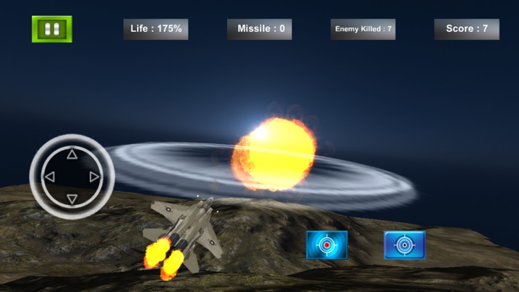 Real 3D Jet Fighter Air-Strike Combat