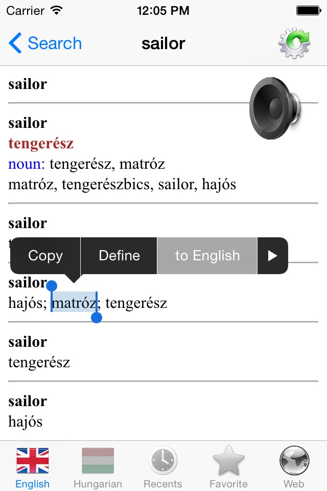 English Hungarian best dictionary translator -Angol Magyar legjobb szótár fordító screenshot 3