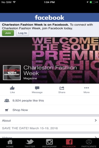 Charleston Fashion Week screenshot 2