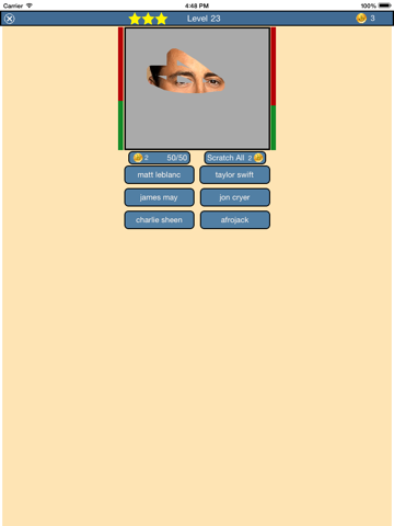 Screenshot #6 pour Scratch That Celebrity Quiz