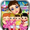 Cheerleader Mommy's Baby Doctor Salon - Makeup Spa Prom Games for Girls!