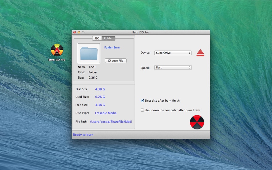 #2. Burn ISO-Pro (macOS) 由: 舒轩 魏