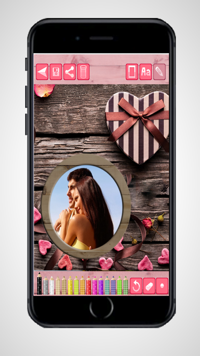 Love Photo Frames – photo collage and picture editor iPhone screenshot 5 - Photo & Video app