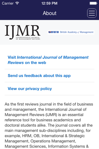 International Journal of Management Reviews screenshot 2