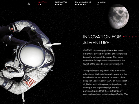 OMEGA Speedmaster Skywalker X-33 interactive manualのおすすめ画像2