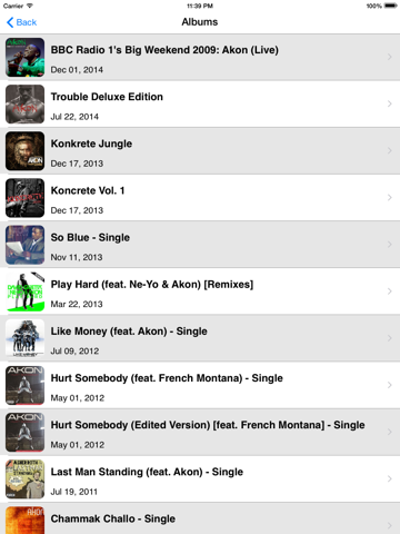 Akon : Fans Version iPad screenshot