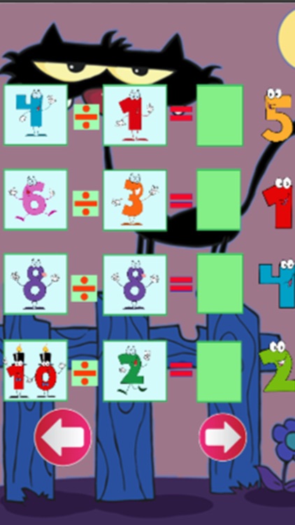 Math divide game for kids