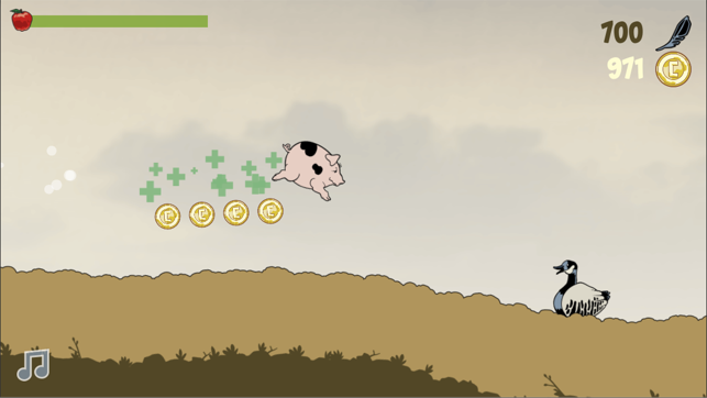 Bacon Slider, game for IOS
