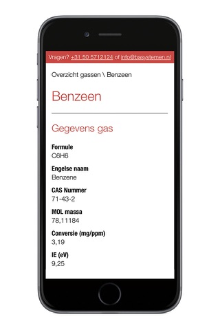 Gasdetectie screenshot 2