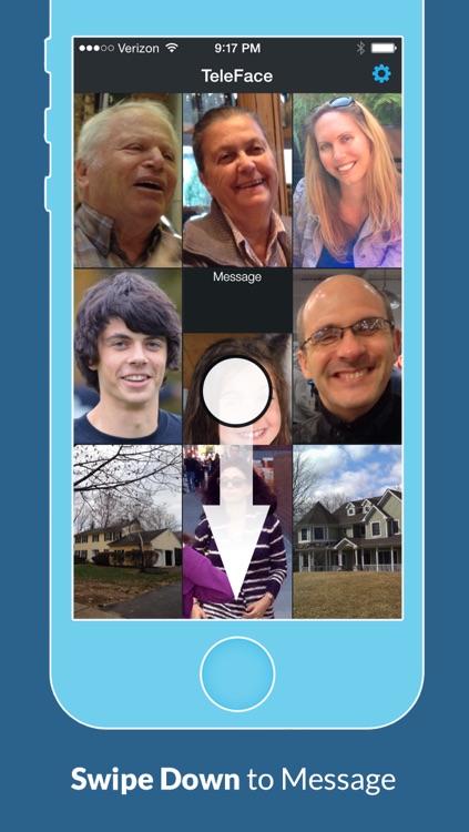 TeleFace - quickly call and text your favorite contacts using large pictures