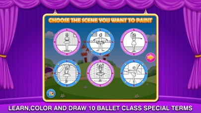 Princess ballerina color salon- Fun Coloring and Painting Book App with Ballet Dancers, Princesses, Little Ponies and Fairy Tale Fairies for Kids and Girls to Paint and Draw Screenshot 4