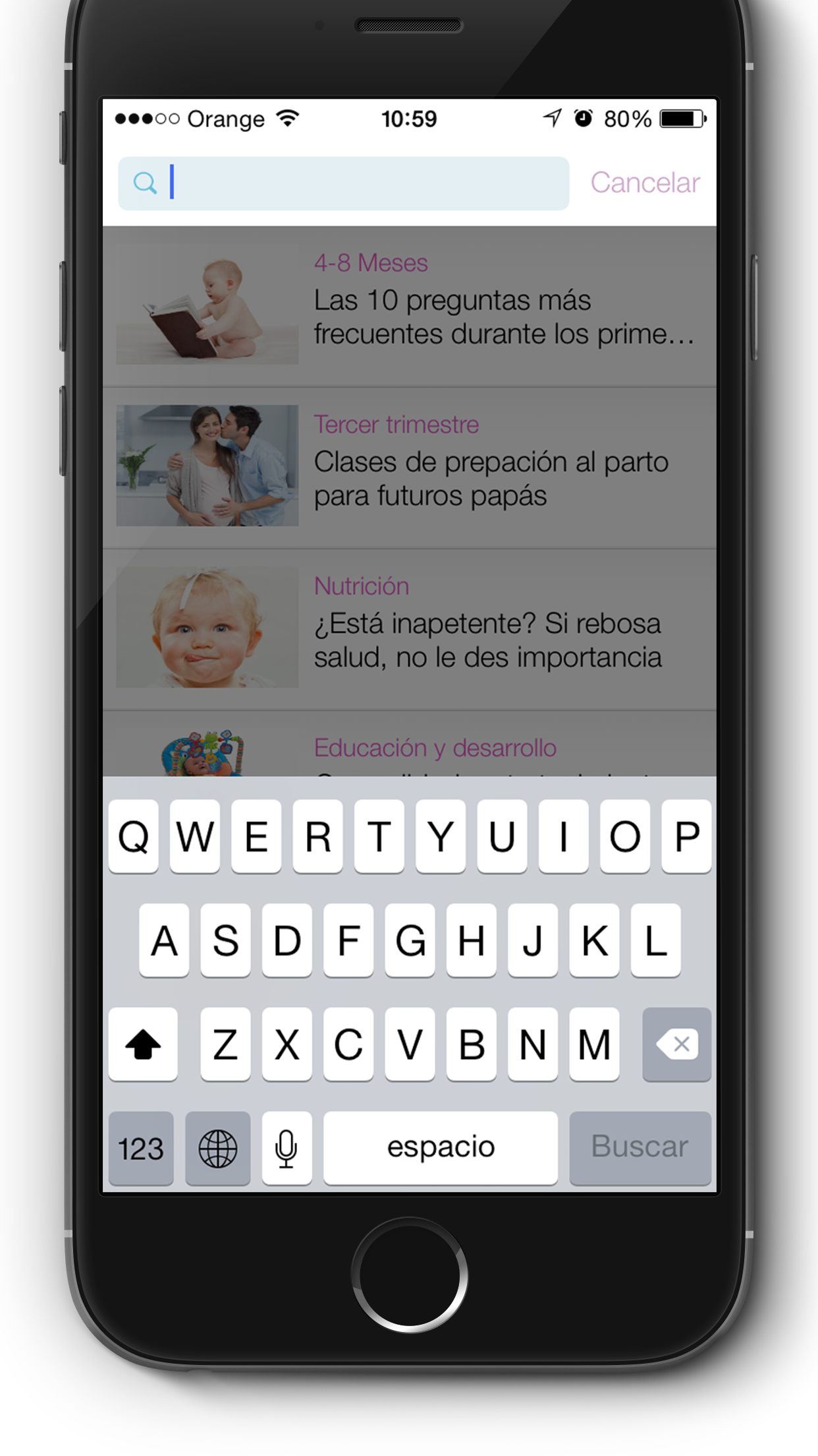 Ser Padres App. Embarazo, bebés, niños, familia, alimentación, salud.