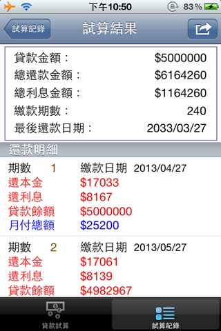 貸款計算機 screenshot 2